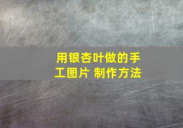 用银杏叶做的手工图片 制作方法